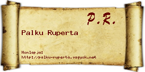 Palku Ruperta névjegykártya